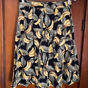 Banana fruit Skirt with pockets